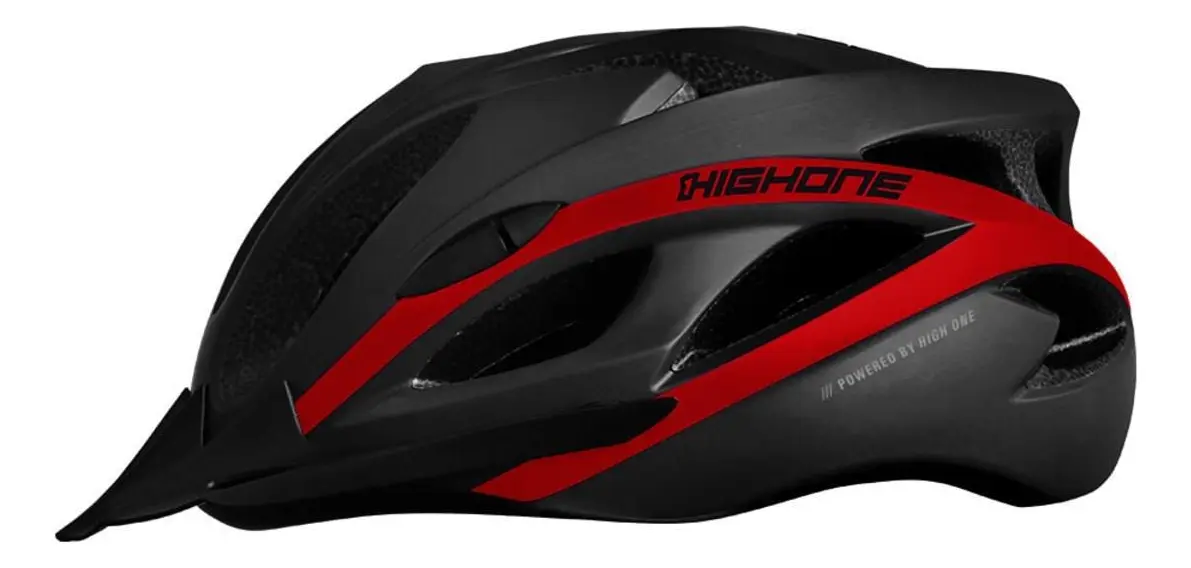 Capacete High One Win Vermelho: Segurança, Estilo e Visibilidade com LED e Viseira Removível
