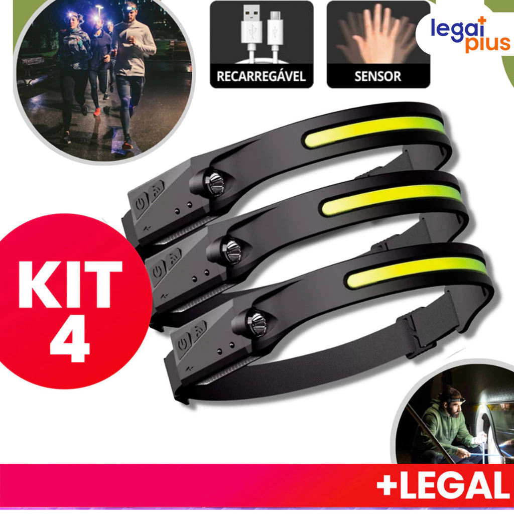 Lanterna de Cabeça 3 LED USB: A Revolução da Iluminação Para Ciclistas?