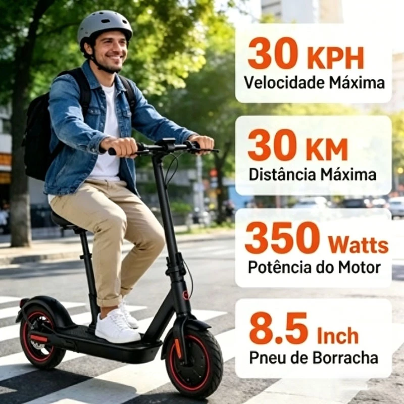 Patinete Elétrico 350W: A Escolha Inteligente para a Mobilidade Urbana do Ciclista