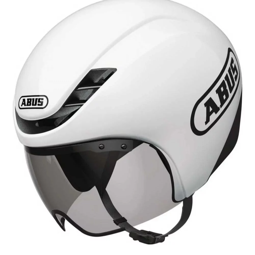 ABUS Gamechanger Branco Brilhante: O Capacete TT que Redefine Sua Velocidade e Segurança